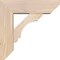 Ekena Millwork Olympic Slat Smooth Bracket w/ Offset Brace, Douglas Fir, 5 1/2"W x 16"D x 16"H BKT0604X16X16OLY06SDF - alternate 2